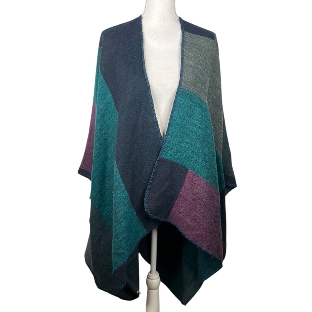 Winter Fall Knit Blue Green Pink Warm Open Cardigan Sweater One Size
